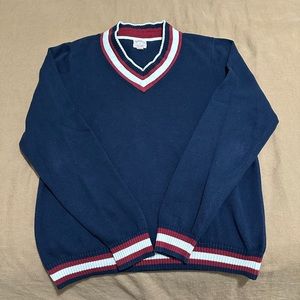Brooks Brothers V Neck Tennis Sweater